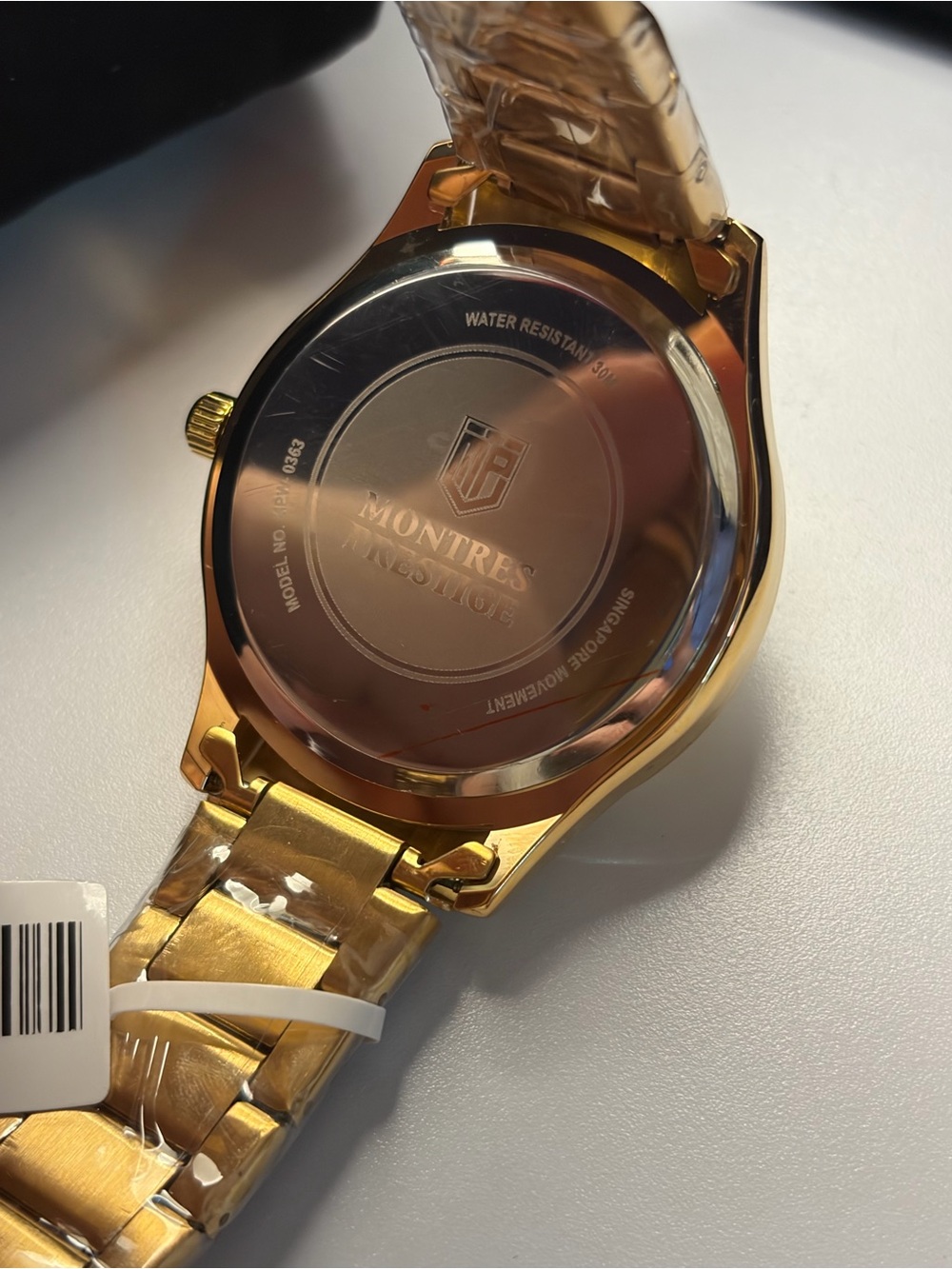 Montres Prestige MOON PHASE (Working!) Limited Luxury Collection Mens Gold 43MM - Picture 7 of 9